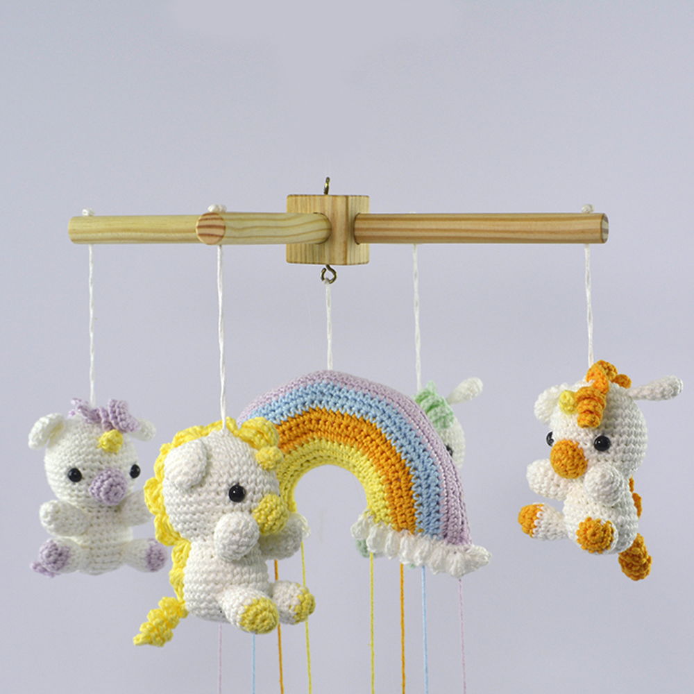 Unicorn and rainbowcrib mobile