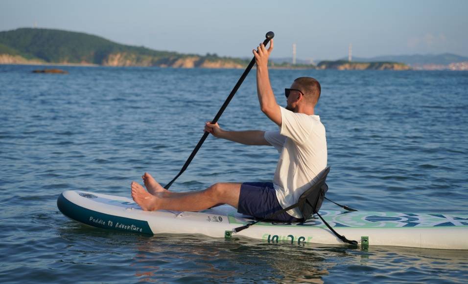 Seat of Funwater SUP board is additional paddle board accessories