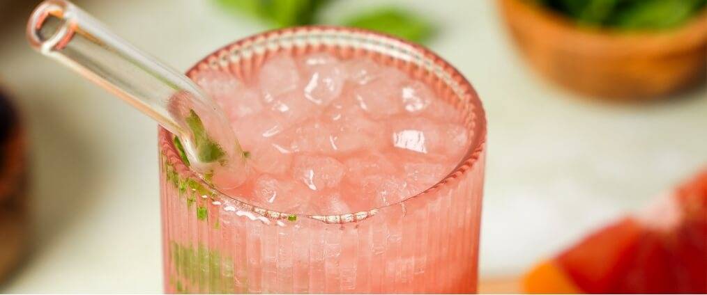 Blueberry Grapefruit Mocktail - Wild Blueberry SuperAde
