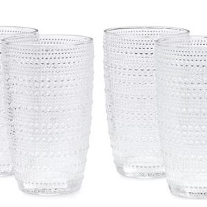 CLEAR Southern Living 4-Piece Beaded Highball Glass Set | Dillard's - Clear