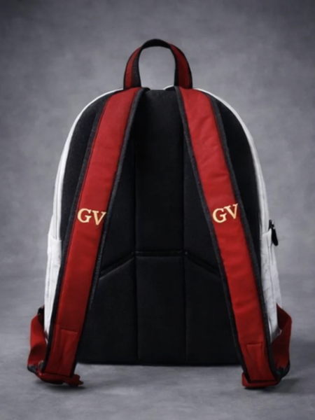 GEOGARVANI White Luxury Statement Backpack - Image 5