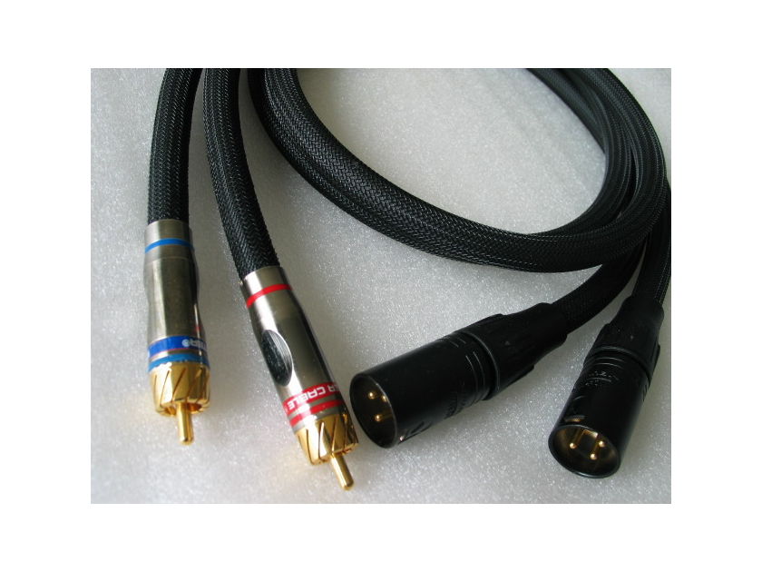 monster cable male XLR / RCA audiophile interconnect cable  1m