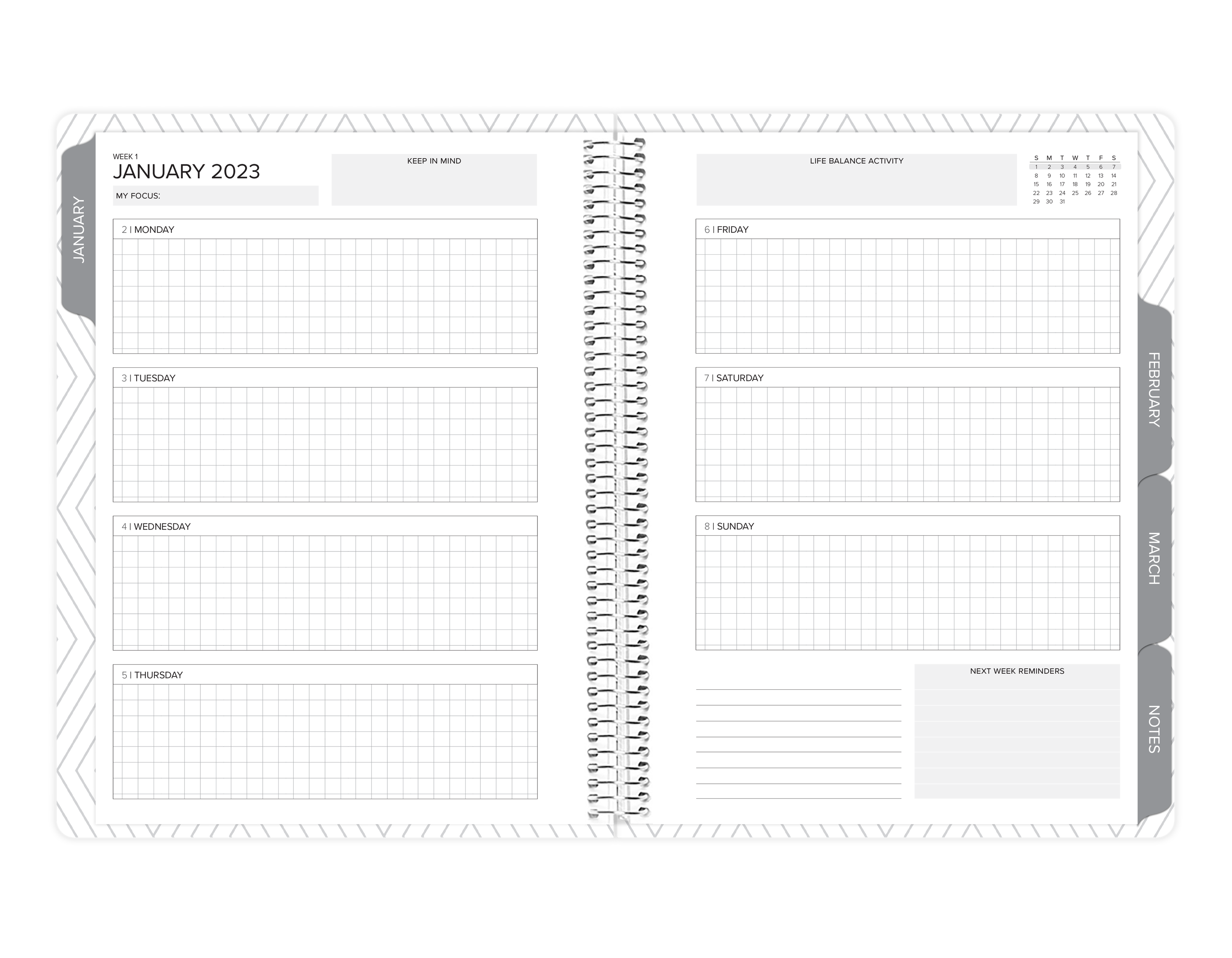 Amplify Planner Weekly Layout Digital Download