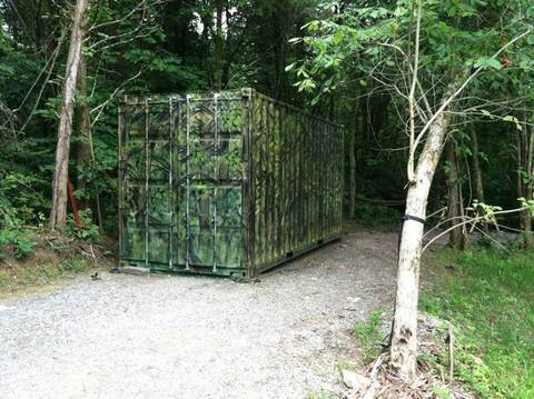 20 foot shipping container camo