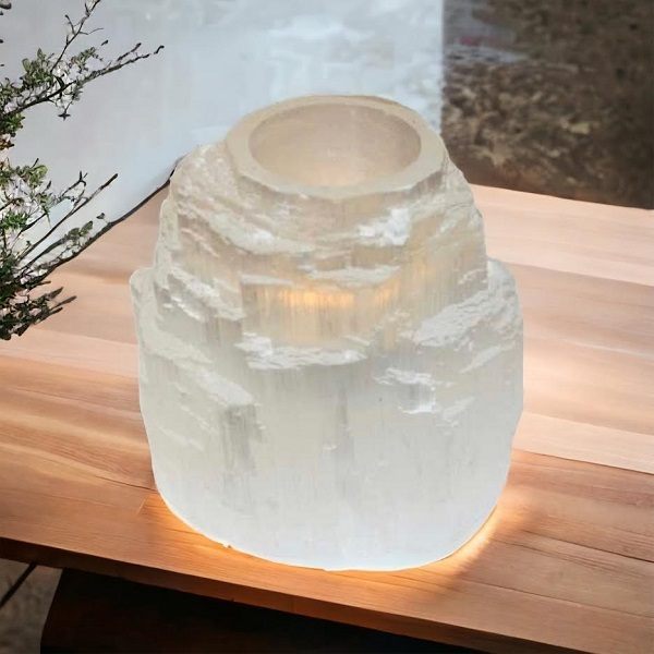 Selenite Tea Light
