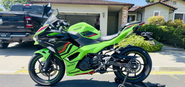 2024 KAWASAKI NINJA 500 SE ABS KRT EDITION motorcycle for rent near Union City, CA