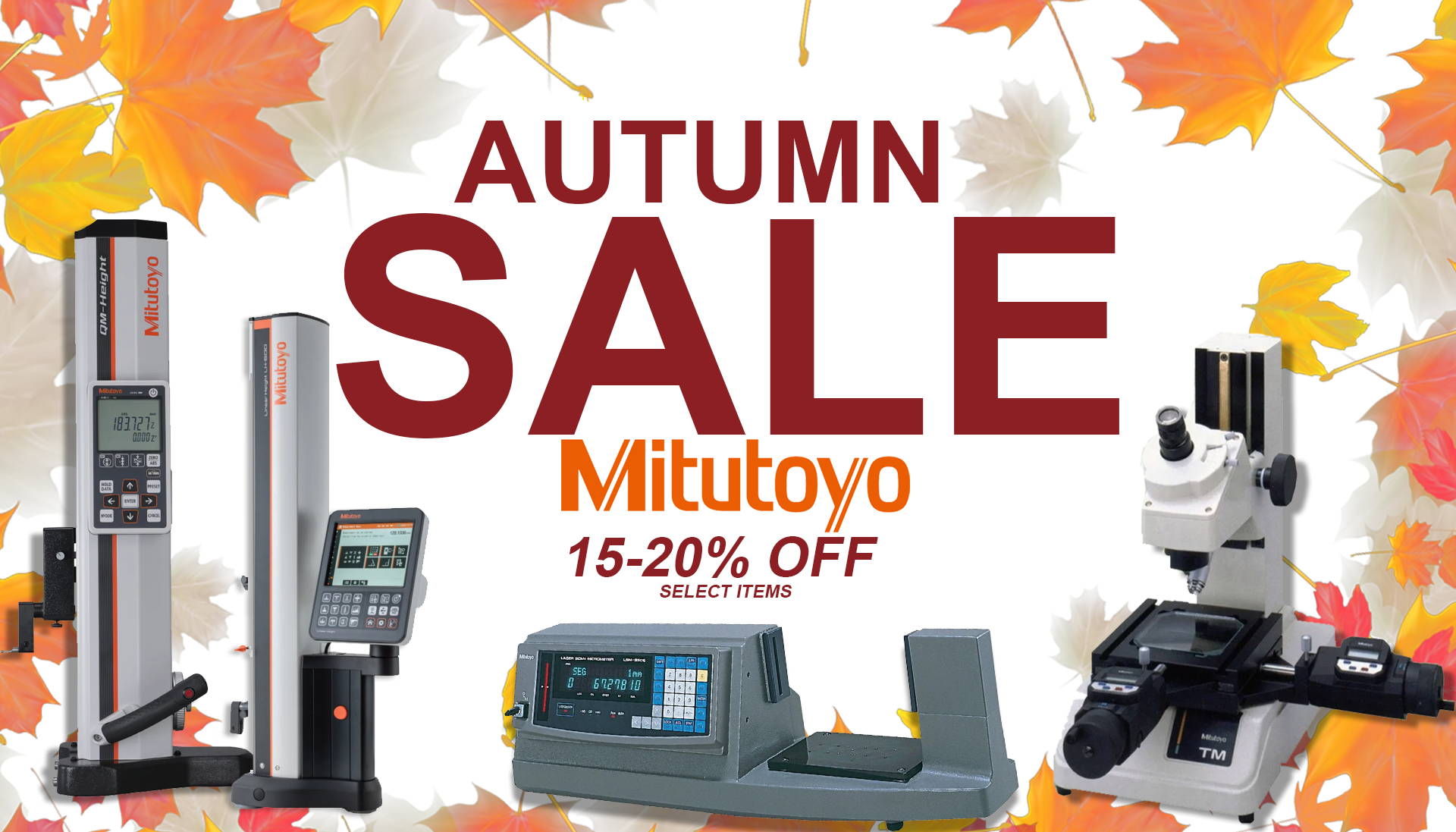 Mitutoyo Fall Sale at GreatGages.com Mitutoyo Fall Sale at GreatGages.com
