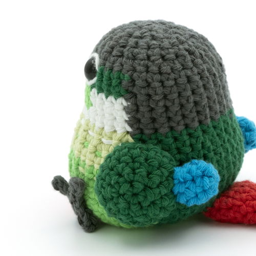 Amigurumi Green-Cheek Conure