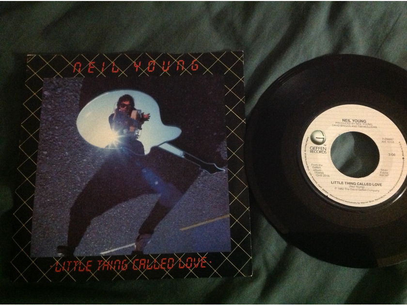 Neil Young - Little Thing Called Love/We R In Control Geffen Records 45 Single With Picture Sleeve Vinyl NM