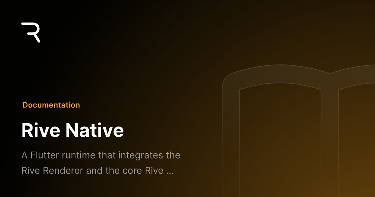 Rive Native - Rive Flutter Setup