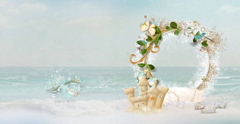 Морская фотокнига для Фотошоп - ласково шумит прибой