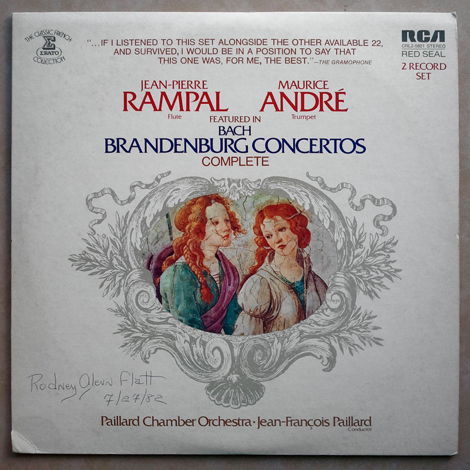 RCA/Paillard/Rampal/Andre/Bach - Brandenburg Concertos ...