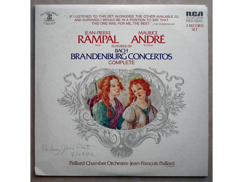 RCA/Paillard/Rampal/Andre/Bach - Brandenburg Concertos Complete / 2-LP set / NM