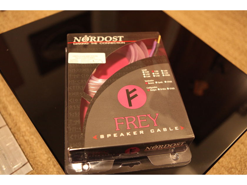 Nordost Frey  2.5 meter speaker cable as new