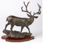 Mule Deer Sculpture Early Snow by Scott Leonard