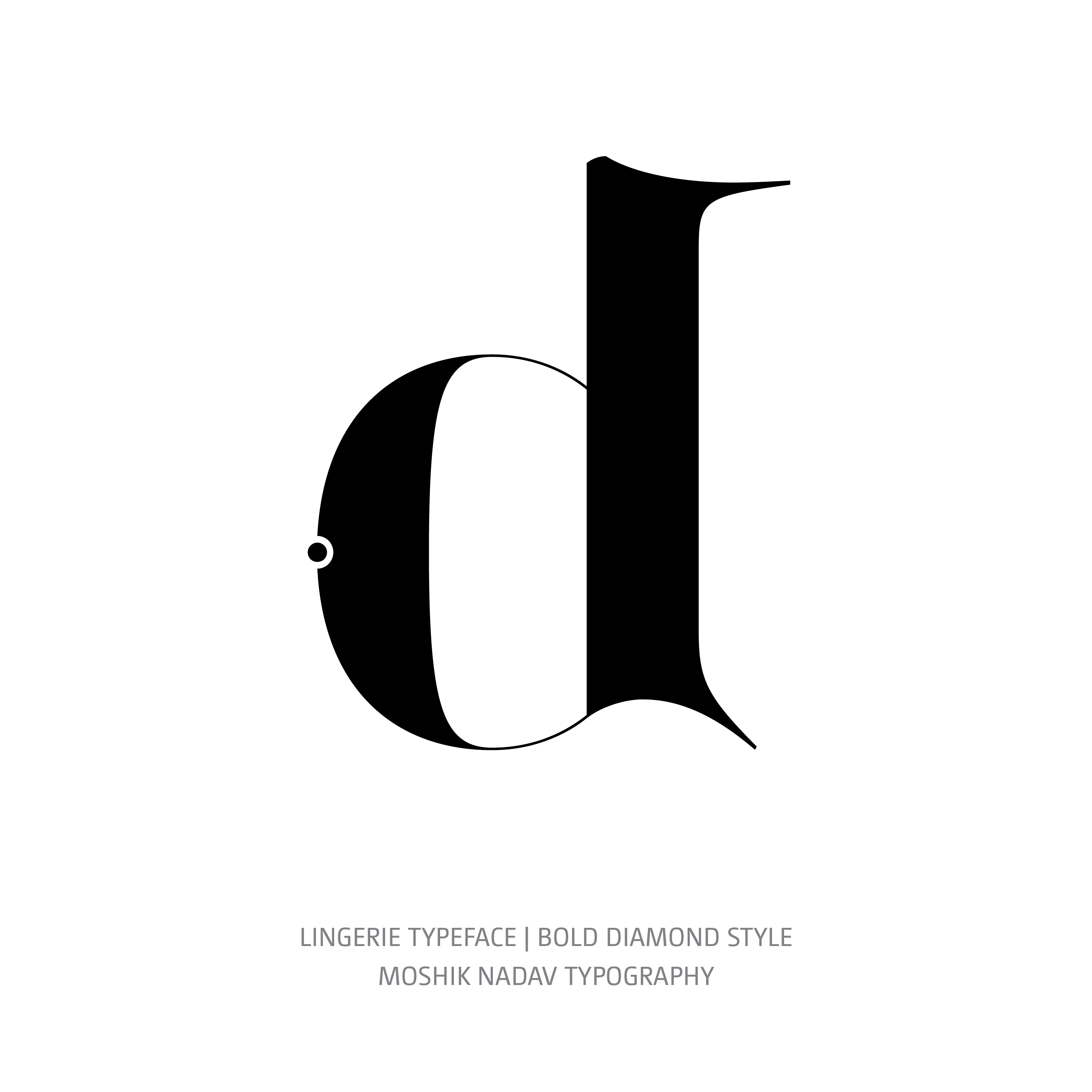 Lingerie Typeface Bold Diamond d