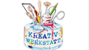 logo krativwerkstatt mit platz drumherum