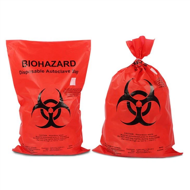 Red Biohazard Waste Bags