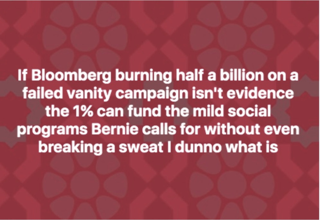 Bloomberg and socialism