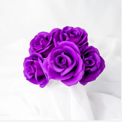 Purple Velveteen Bloom - Realistic Artificial Flowers - Image 4