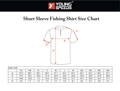 short sleeve fishing shirts size chart
