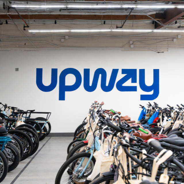 electric bikes in the Upway Center in Los Angeles