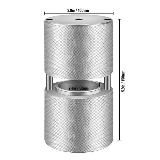Aluminum Spherical Whisky Ball Ice Mold For Cocktails