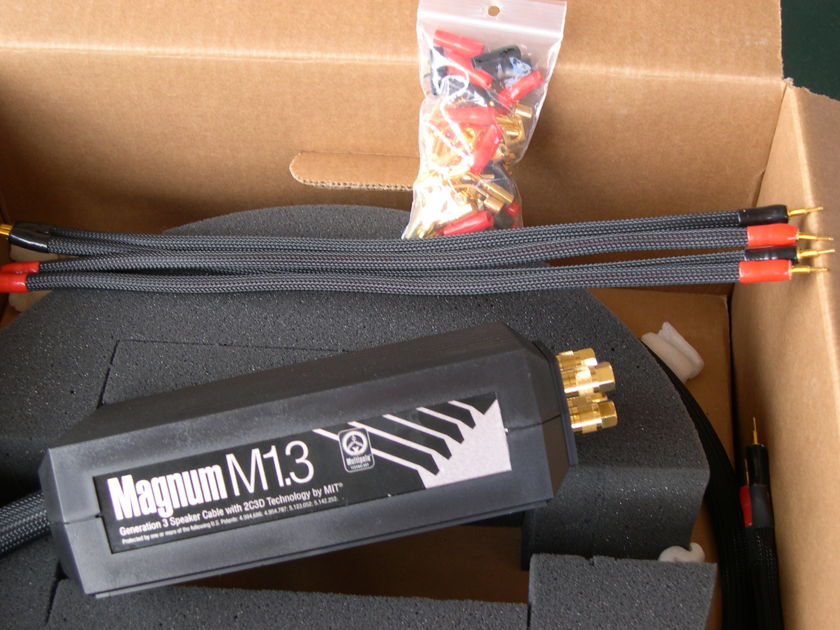 MIT Magnum M1.3 BiWire. Rare 12 ft pair Demo in 10/10 condition.  $ REDUCED! LIFETIME WRNTY