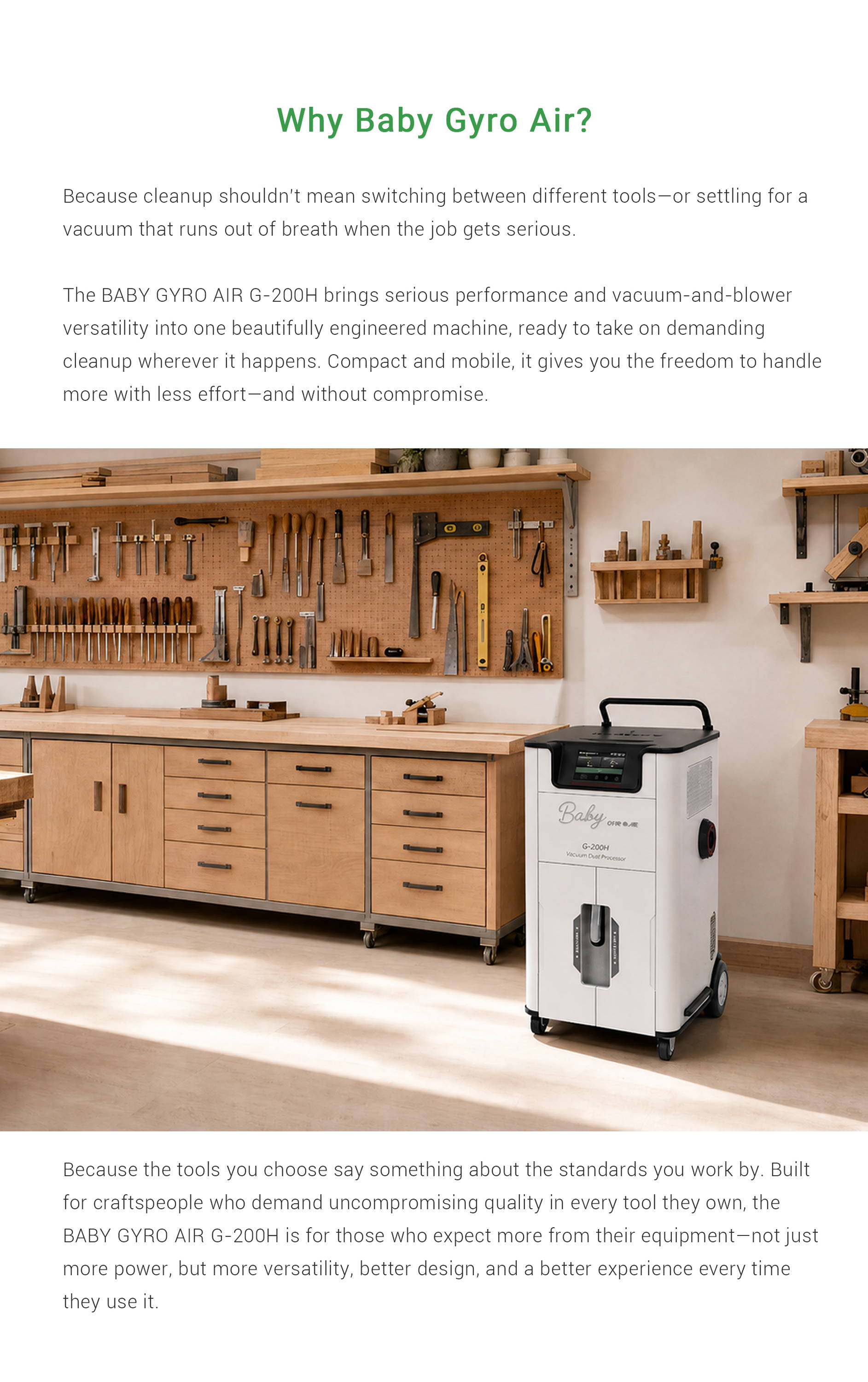 GYRO AIR G-700 Dust Processor for dust collection and extraction front view with control panel pressure gauge and 6 inch inlet