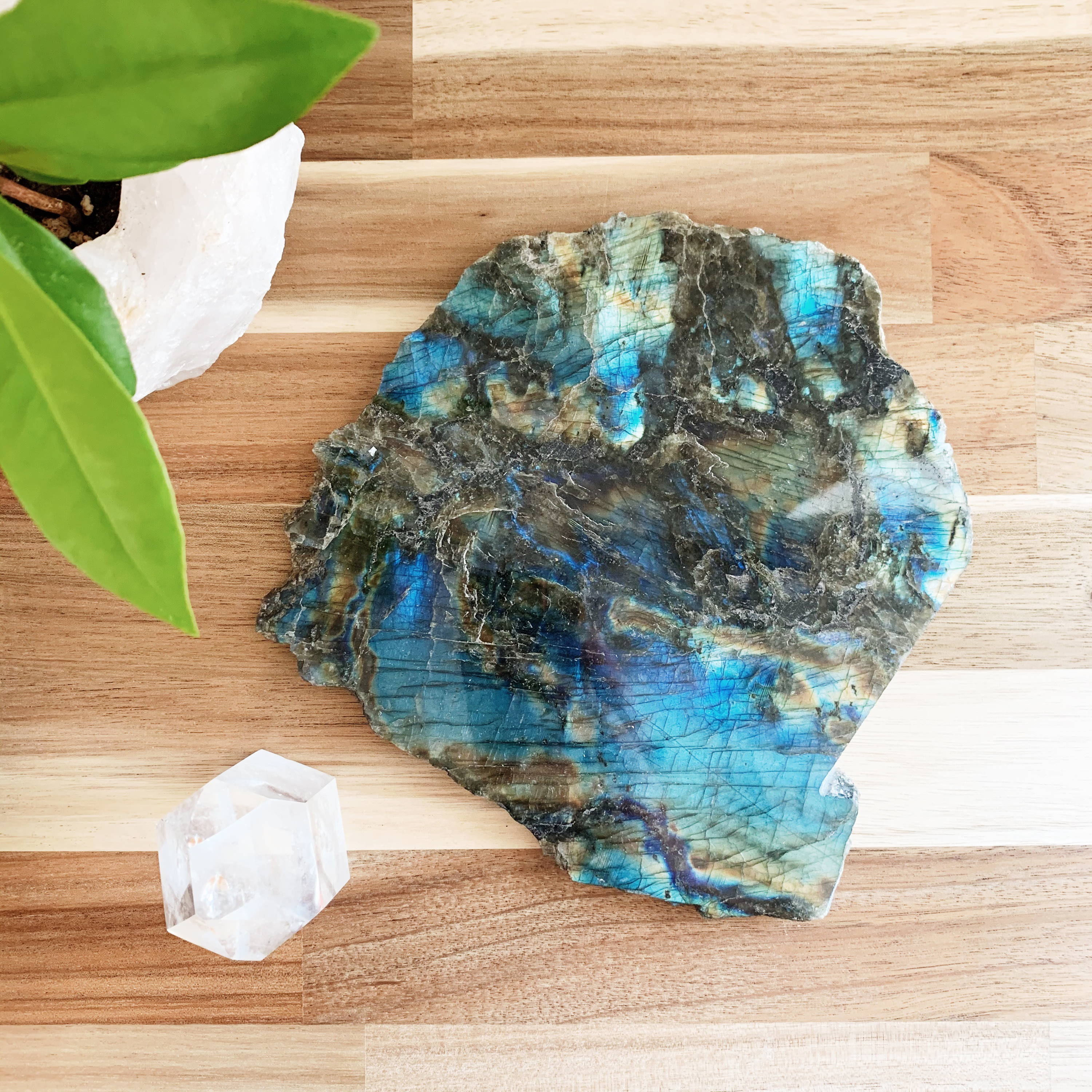 Labradorite Tray - Healing Capricorn Crystal for Intuition