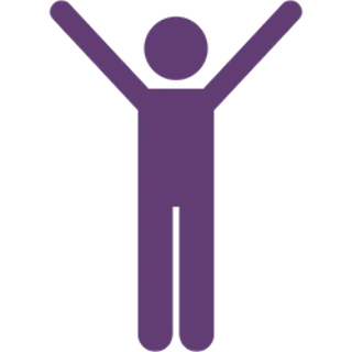 Purple and black stylized icon of a video camera with a play button, representing video recording or media content.