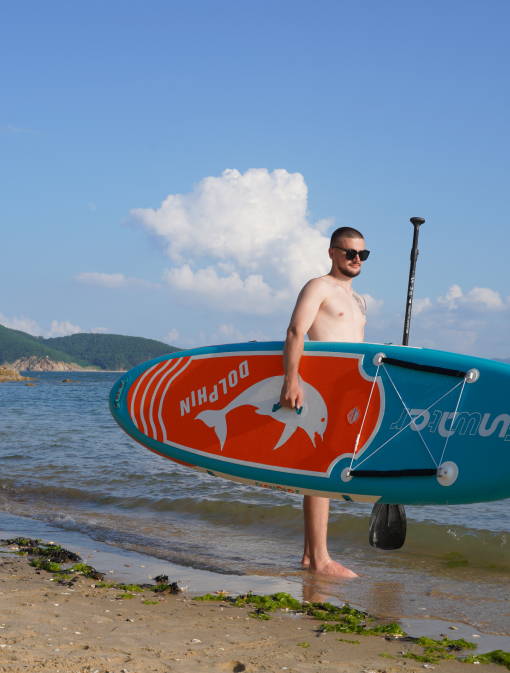 Funwater paddle board accessories like electrci pump, paddle board paddle, fins have prime day promotion today