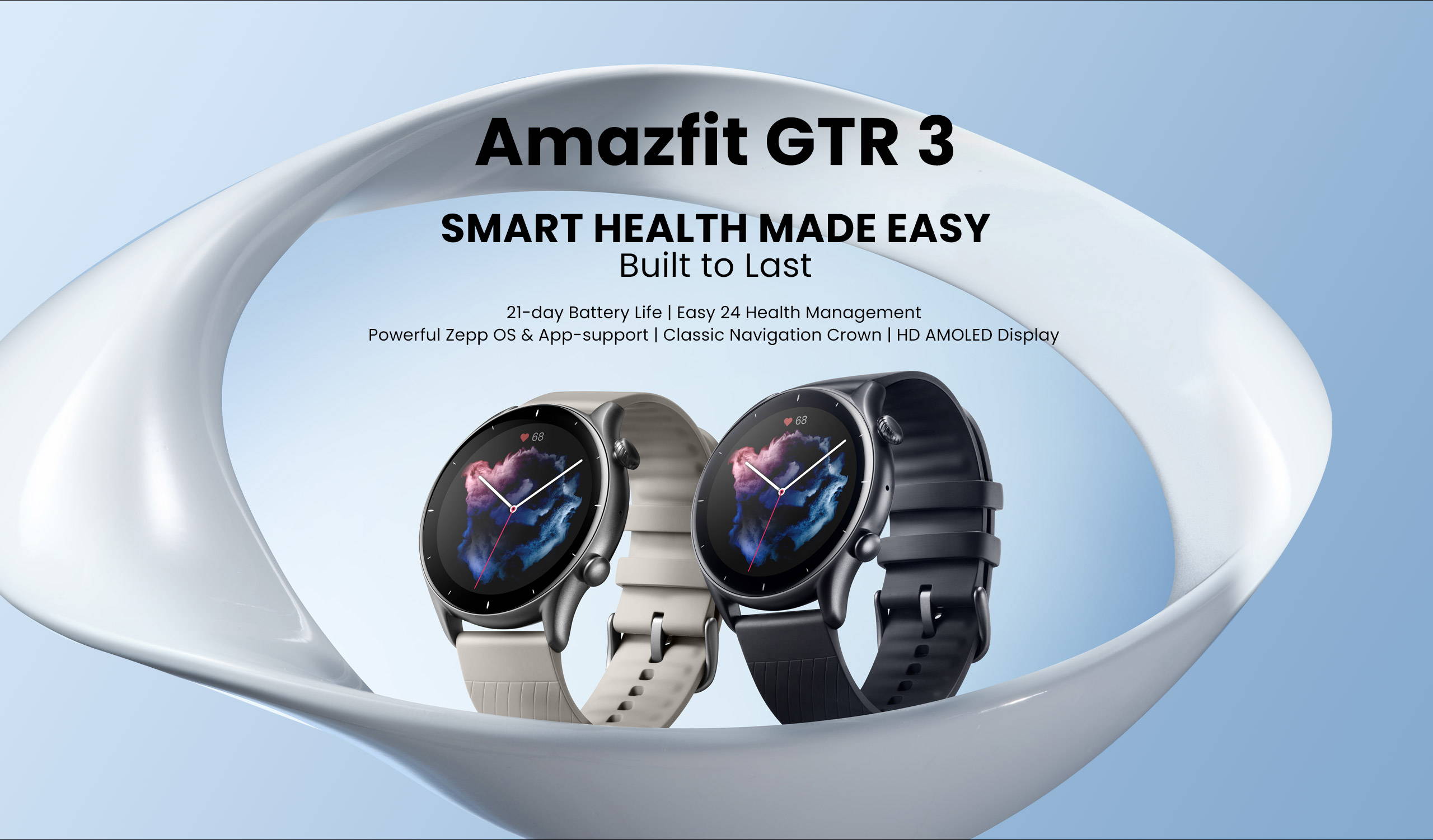 Protecteur D'écran Verre Trempé Pour Amazfit GTR 3 - Lot De 3, 9H Résistant Aux Rayures, Installation Facile Sans Bulles