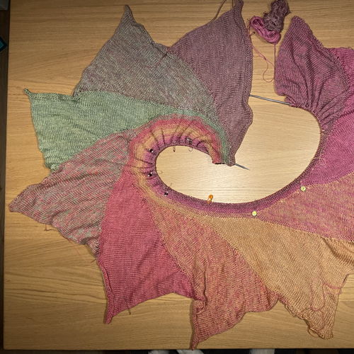 Knitted Autumn Point Scarf Mandy