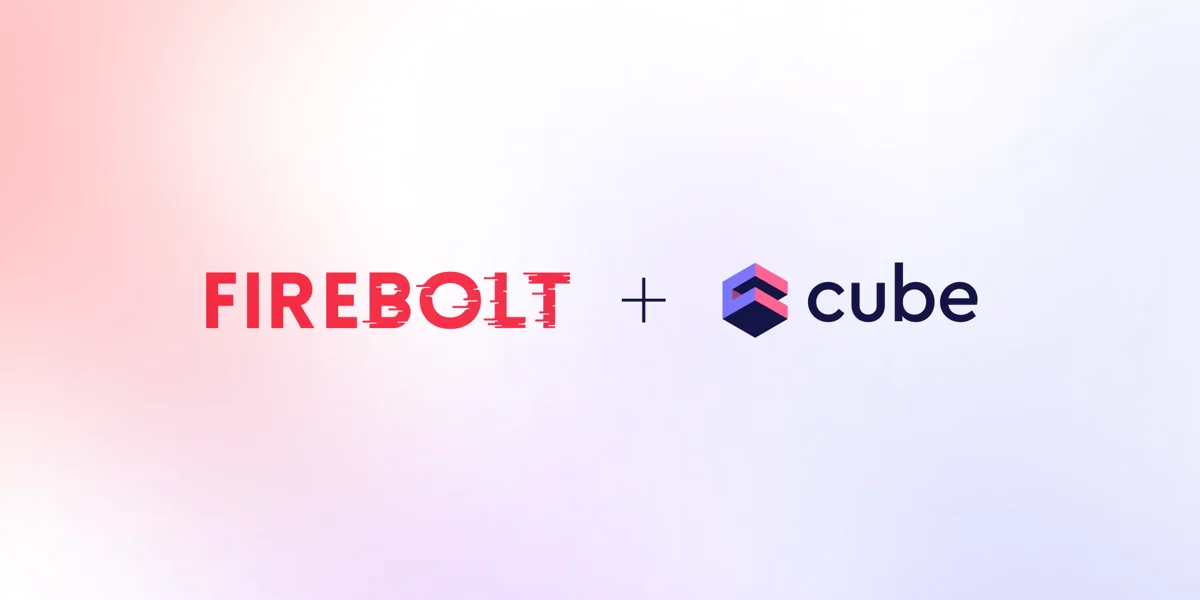 Cover of the 'Building terabyte-scale data apps with Firebolt and Cube' blog post