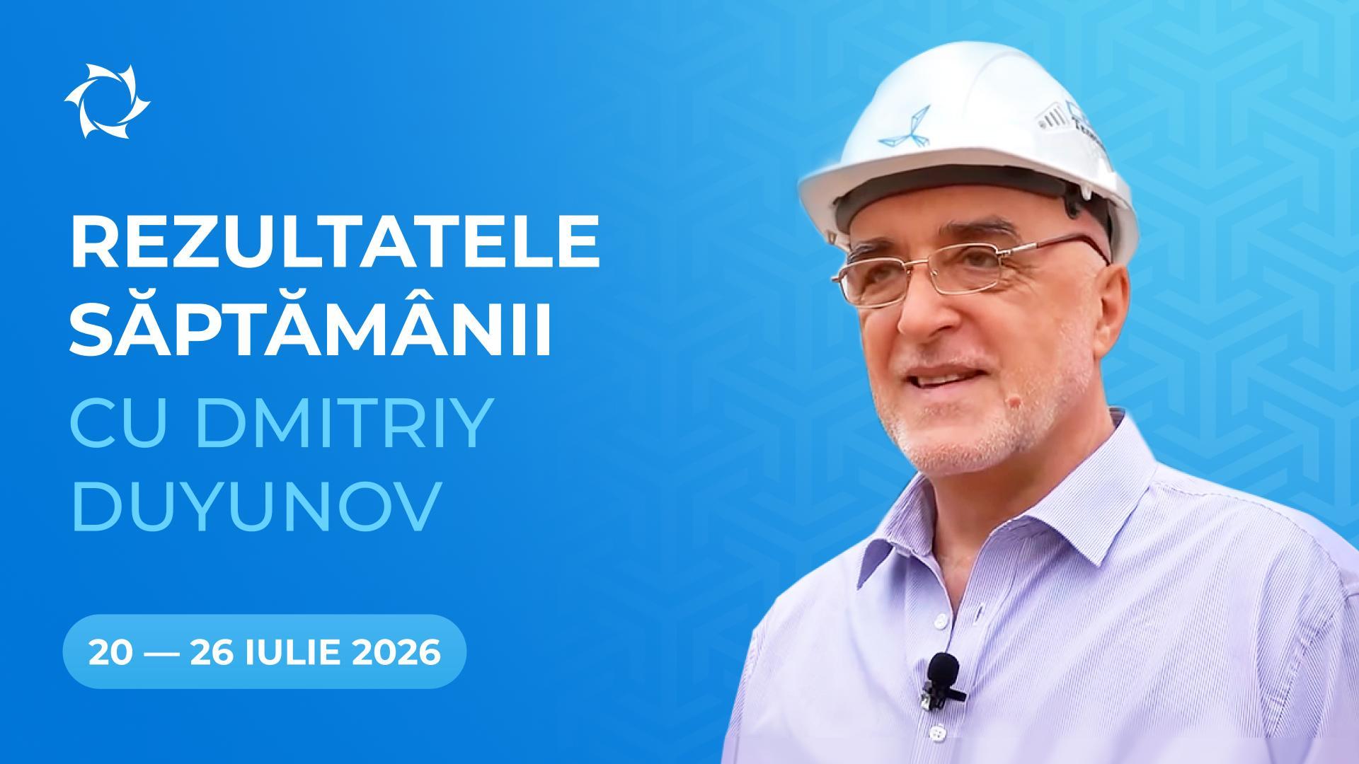 Rezultatele săptămânii în proiectul "Motoarele lui Duyunov"