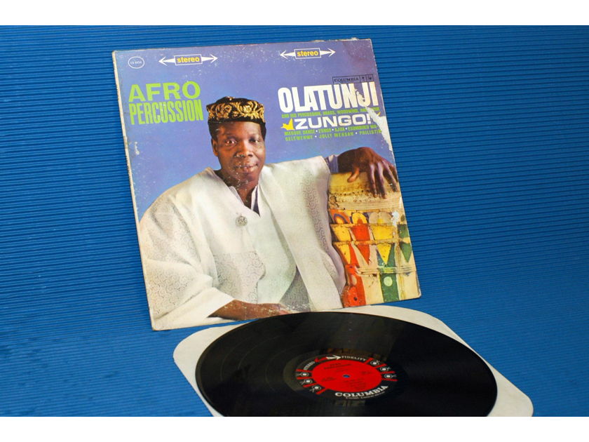OLATUNJI  - "Zungo / Afro Percussion" -  CBS '6 Eye' 1961 1st Pressing