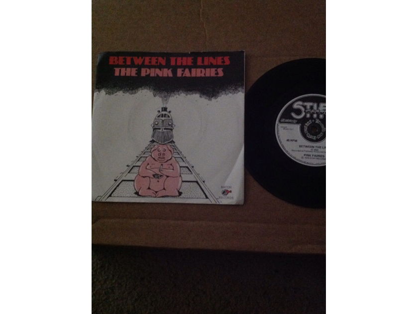 The Pink Fairies - Between The Lines/Spoling For A Fight Stiff Records U.K.Single With Picture Sleeve Vinyl NM