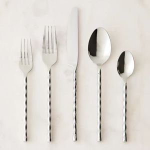 Fortessa Spindle Flatware, 20 Piece Set Stainless Steel | Food52