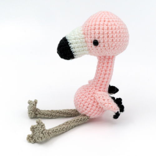 Amigurumi-flamingo