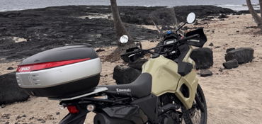 2022 KAWASAKI KLR650 S ABS motorcycle for rent near Holualoa, HI