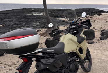 2022 KAWASAKI KLR650 S ABS motorcycle for rent near Holualoa, HI