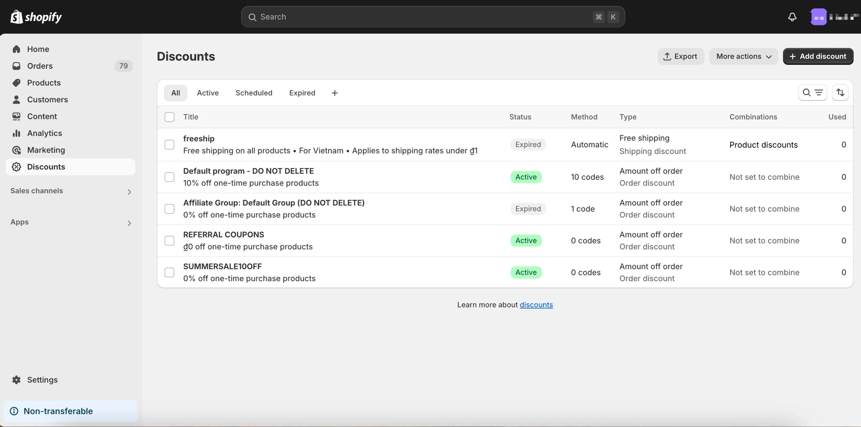 manage Shopify automatic discounts