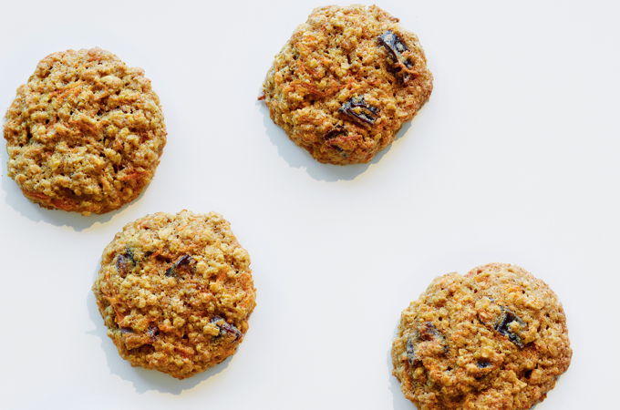 Carrot and Whole Grain Cookies