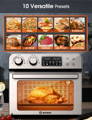 MOOSOO MA11 10-In-1 Toaster Oven Air Fryer with Large Capacity