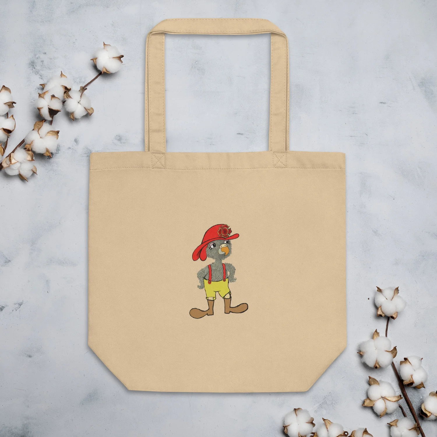 Fireman Chicken Organic Cotton Tote Bag