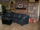 the rear wall, upright, couch, lps