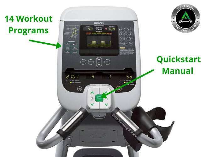 Precor Ellipse Manual Precor EFX 833 Elliptical Cross Trainer