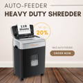 Heavy duty paper shredder c233-B