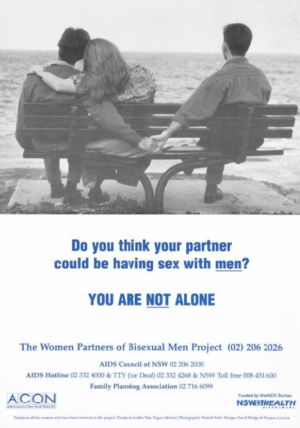 Women partners of bisexual men poster